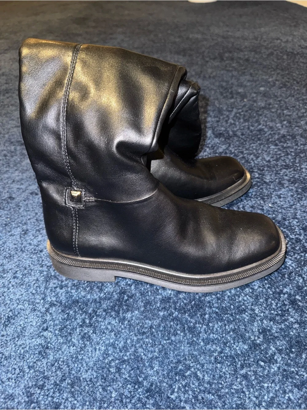Franco Sarto Women’s Black Over-the-Knee Leather Boots